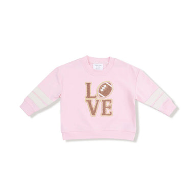 Angel Dear Varsity Sweatshirt w/ Stripes - Pink - Angel Dear