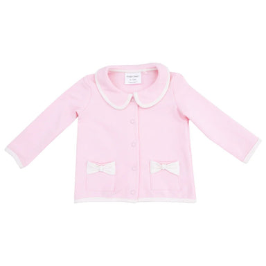 Angel Dear Varsity Tweed Jacket w/ Bow Pockets - Pink - Angel Dear