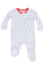Angel Dear Zipper Footie - Baseball Stripe - Angel Dear