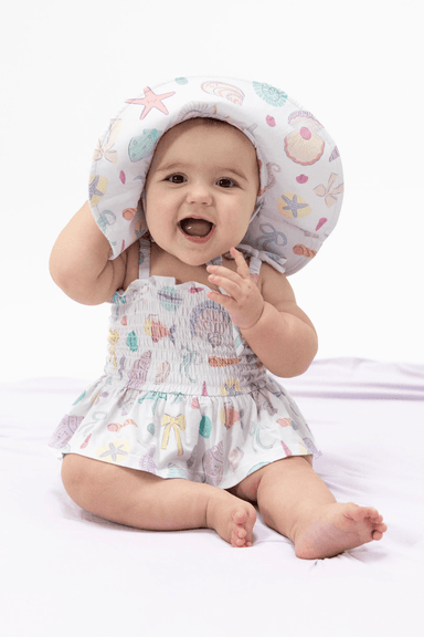 Angel Dreams Smocked Bubble w/ Skirt - Beach Days - Angel Dear