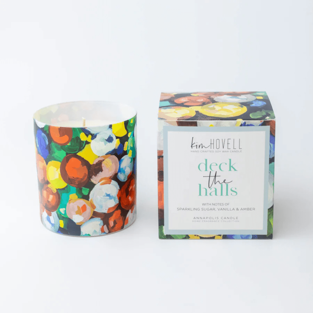 Annapolis Candle Kim Hovell 8oz Boxed Candle - Deck The Halls - Annapolis Candle