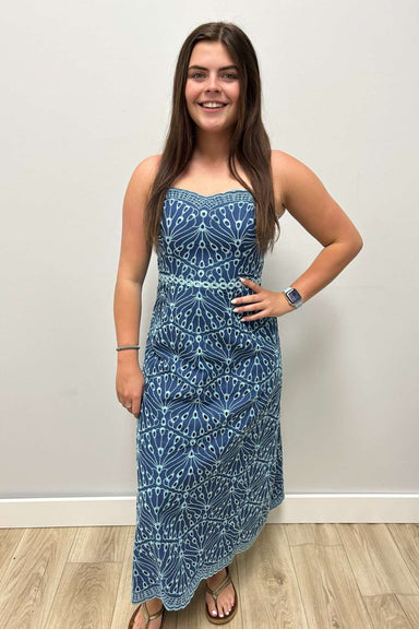 Arlin Midi Dress - Capri Blue Queen - Lilly Pulitzer
