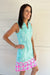 Aryeh Avery Ruffle Neckline Shift Dress - Mint - Aryeh