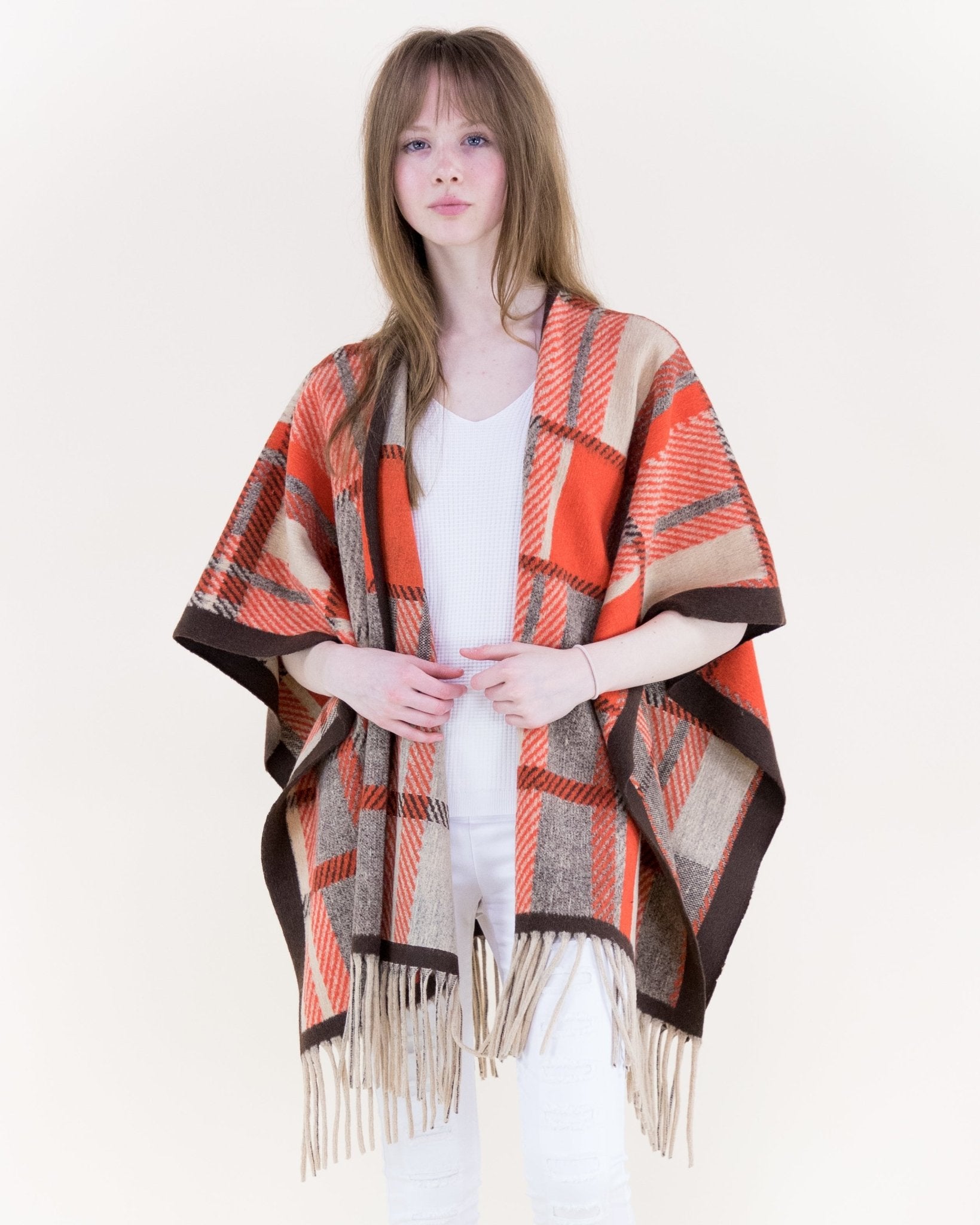 Autumn Monochrome Ruana Wrap - Very Moda