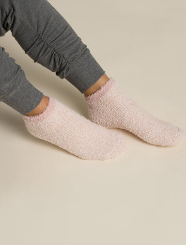 Barefoot Dreams CozyChic 2 Pair Tennis Sock Set Dusty Rose Multi - Barefoot Dreams