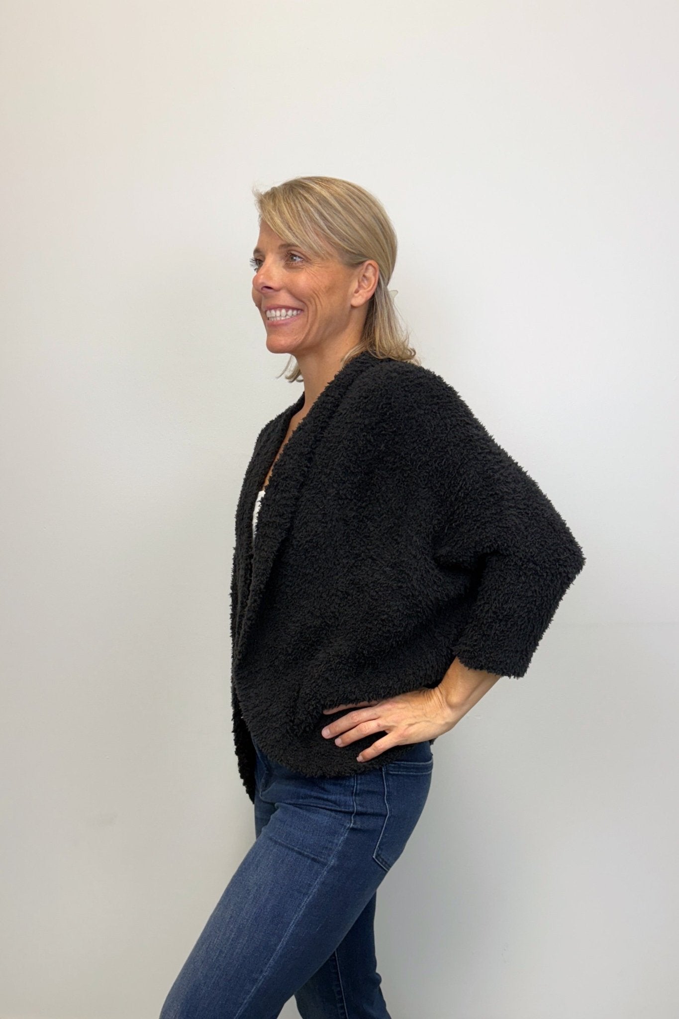 Barefoot Dreams CozyChic Shrug - Black - Barefoot Dreams