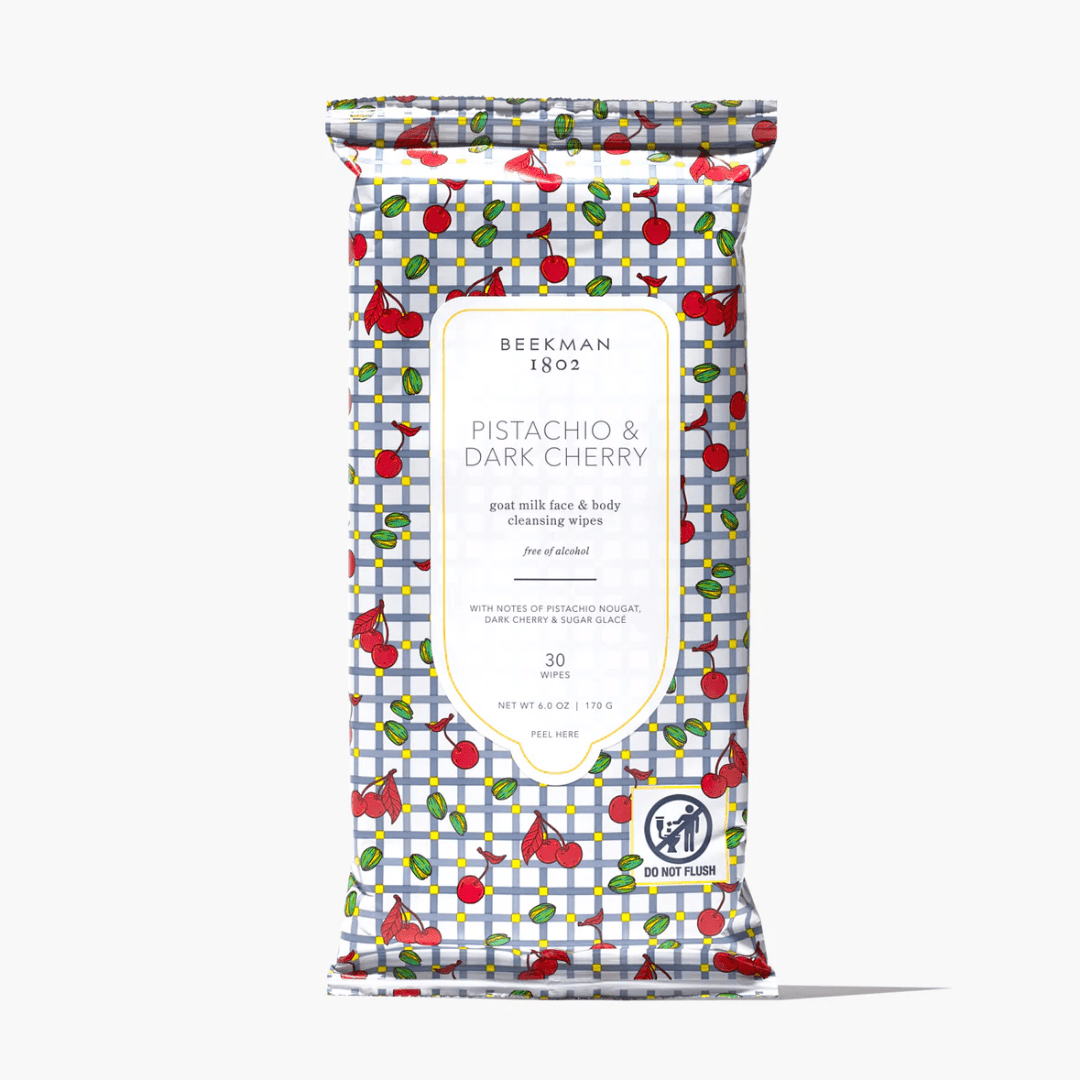 Beekman 1802 Facial Cleansing Wipes - Pistachio Dark Cherry - Beekman 1802