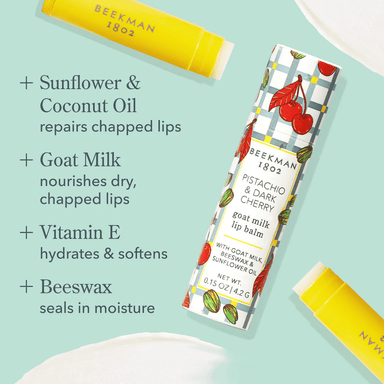 Beekman 1802 Lip Balm - Pistachio Dark Cherry - Beekman 1802