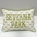 Blue Crab Pattern Pillow - Little Birdie