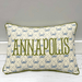 Blue Crab Pattern Pillow - Little Birdie
