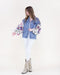 Boho Crochet Sleeve Denim Jacket - Beige - Very Moda