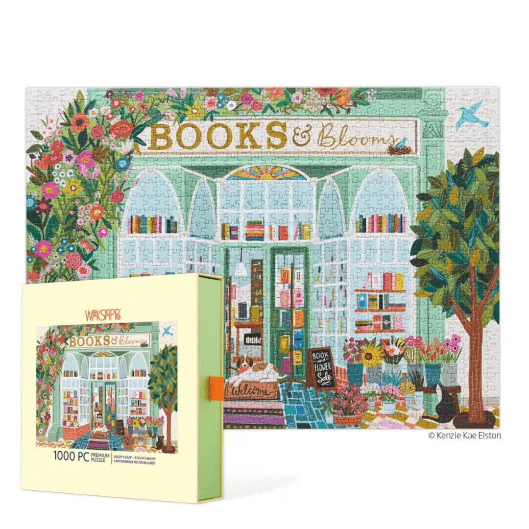 Books and Blooms - Jigsaw Puzzle - WerkShoppe