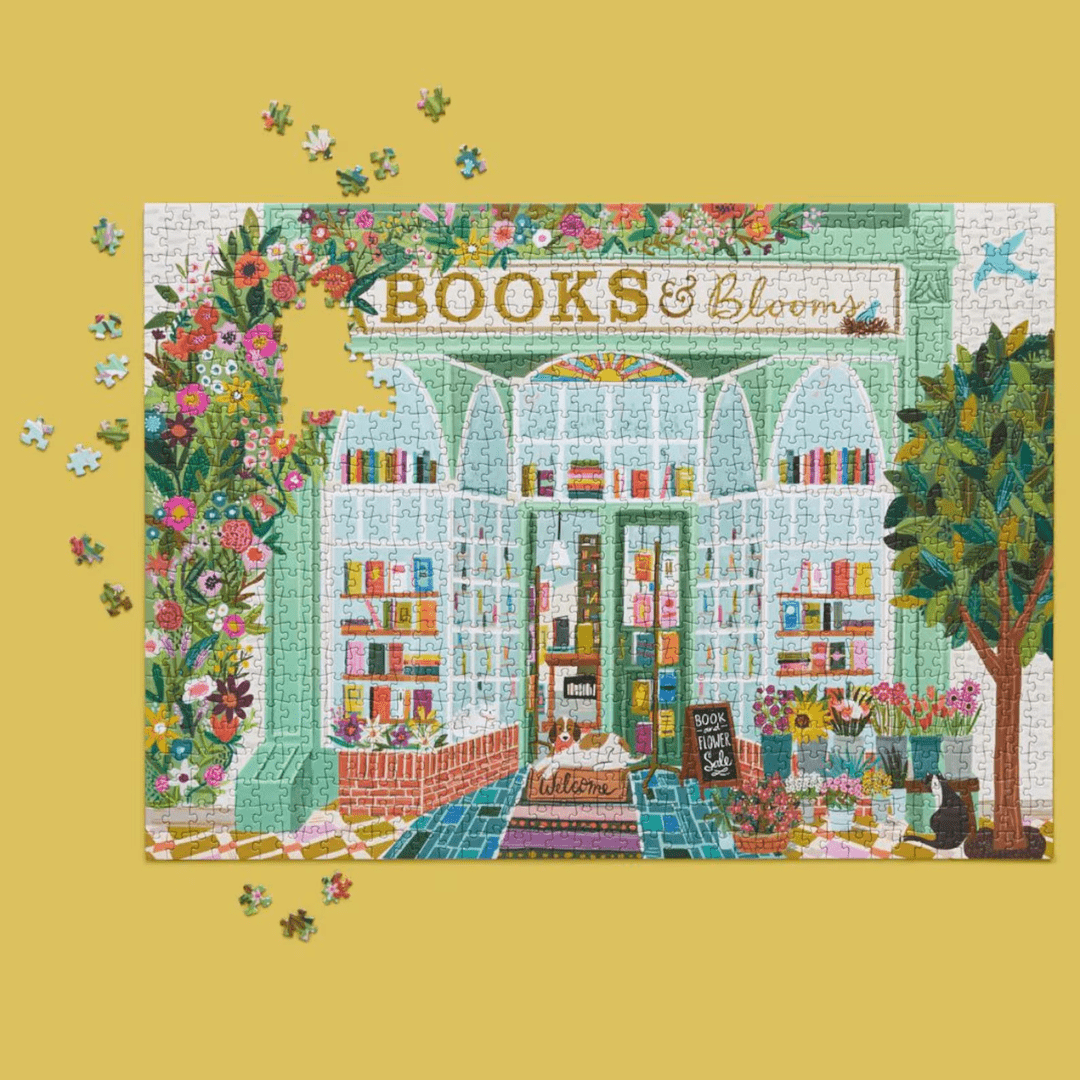 Books and Blooms - Jigsaw Puzzle - WerkShoppe