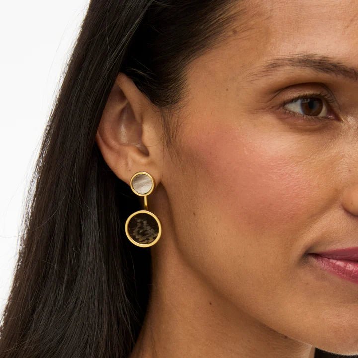 Brackish Riley Bezel Jacket Earring - Brackish