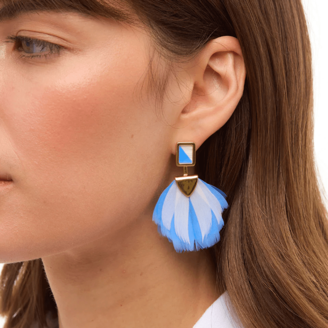 Brackish Venice Bay Bezel Drop Earrings - Brackish