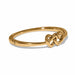 Brighton Interlok Linked Hearts Hinged Bangle Gold - Brighton