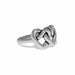 Brighton Interlok Linked Hearts Ring Silver - Brighton
