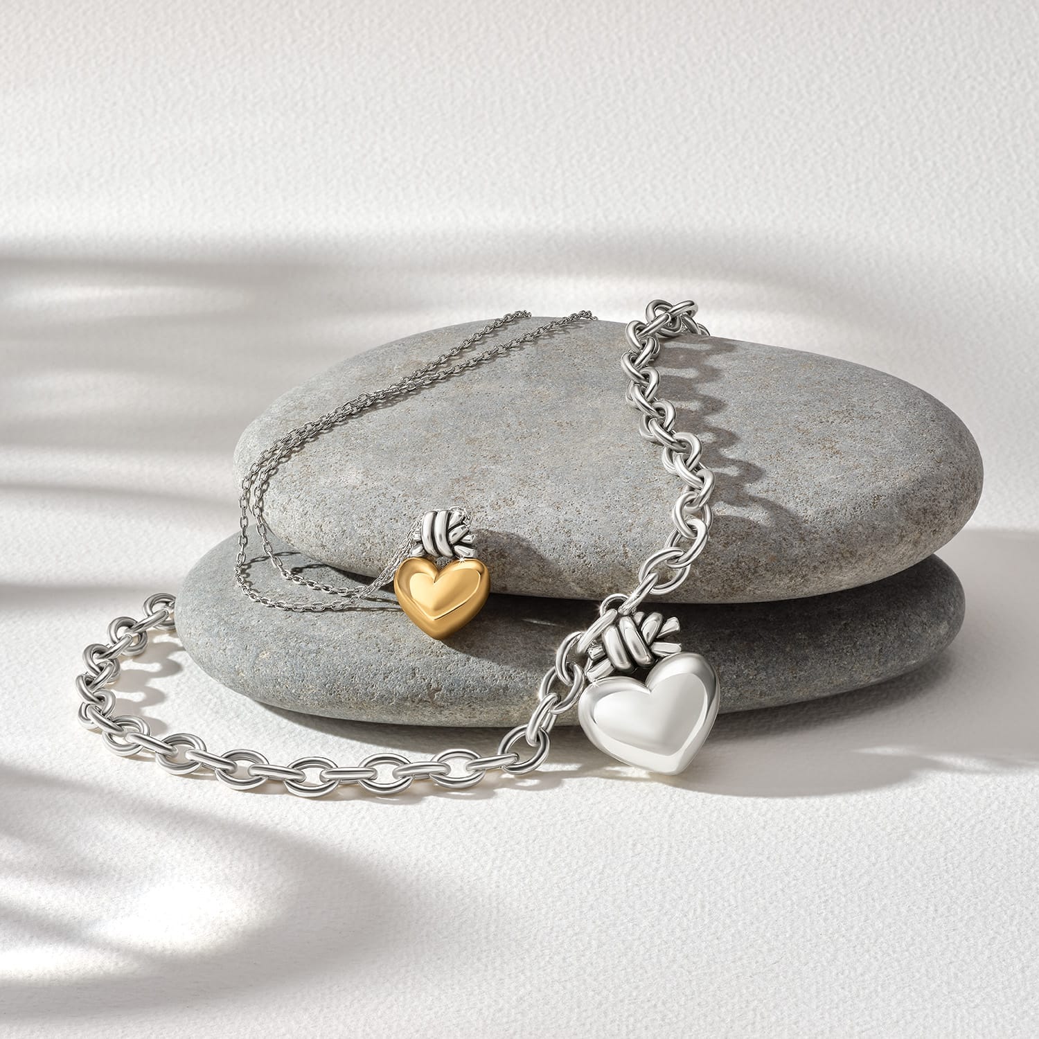 Brighton Interlok Love Knot Heart Necklace - Brighton