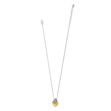 Brighton Interlok Love Knot Heart Necklace - Brighton