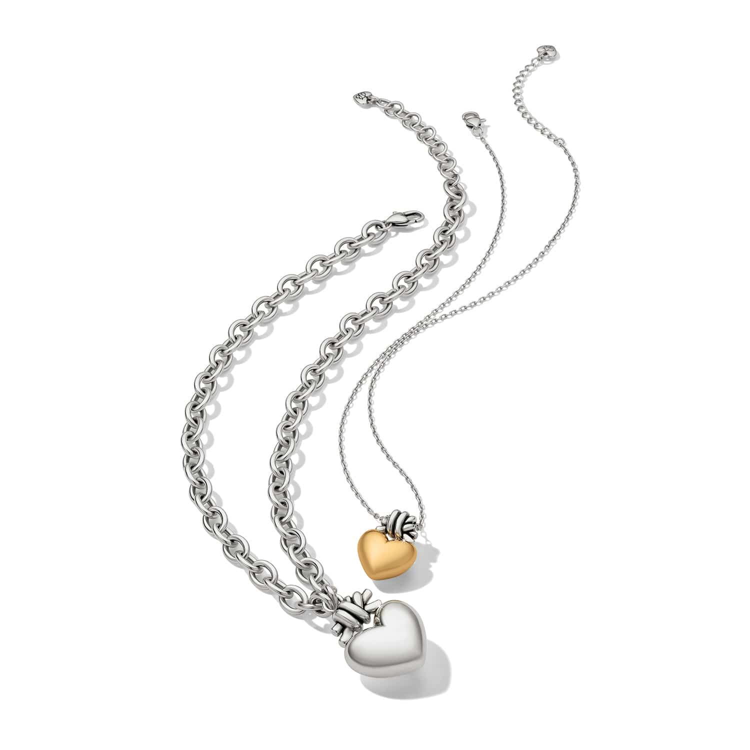 Brighton Interlok Love Knot Heart Necklace - Brighton