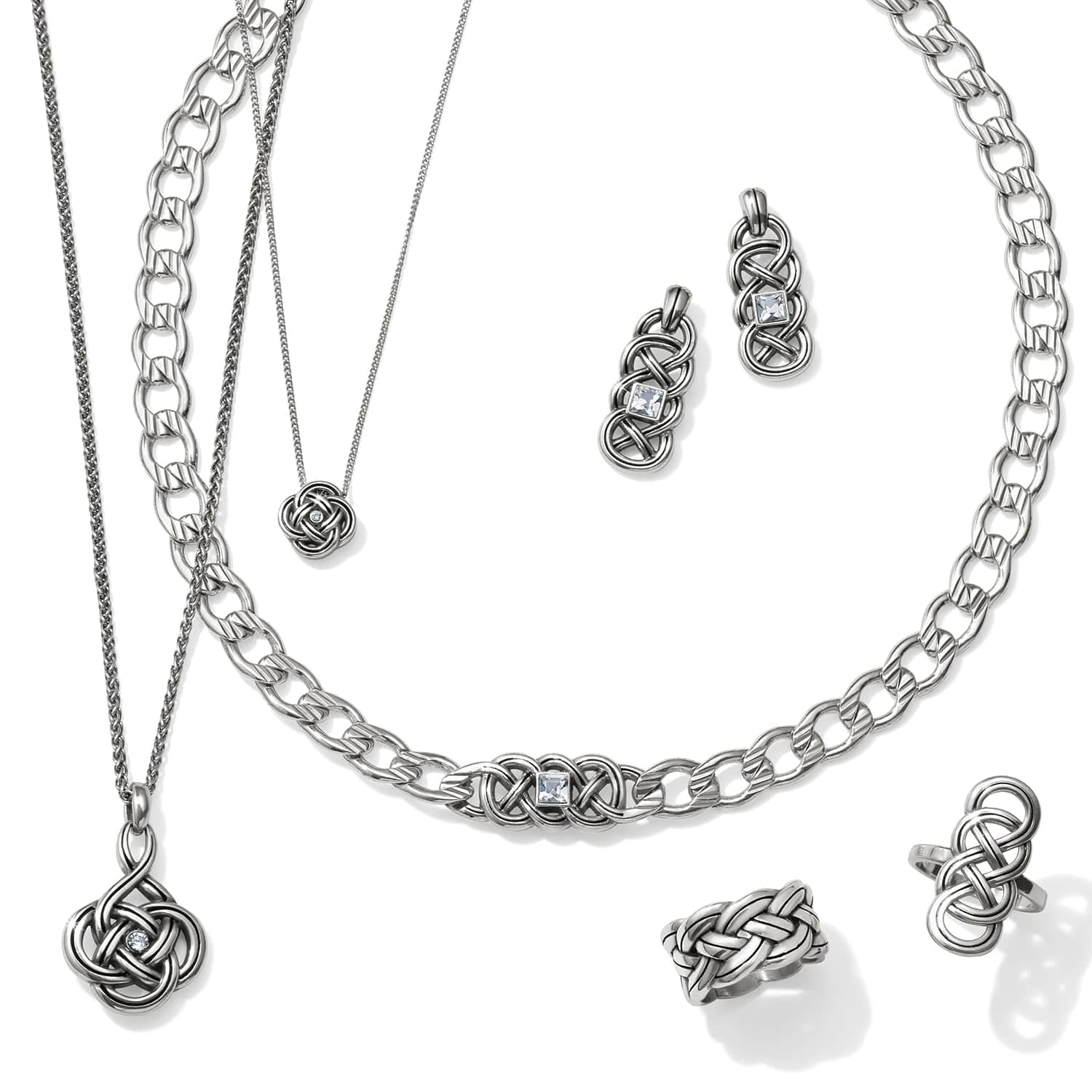 Brighton Interlok Petite Necklace Silver - Brighton