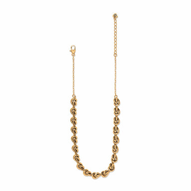 Brighton Interlok Single Knot Collar Necklace Gold - Brighton