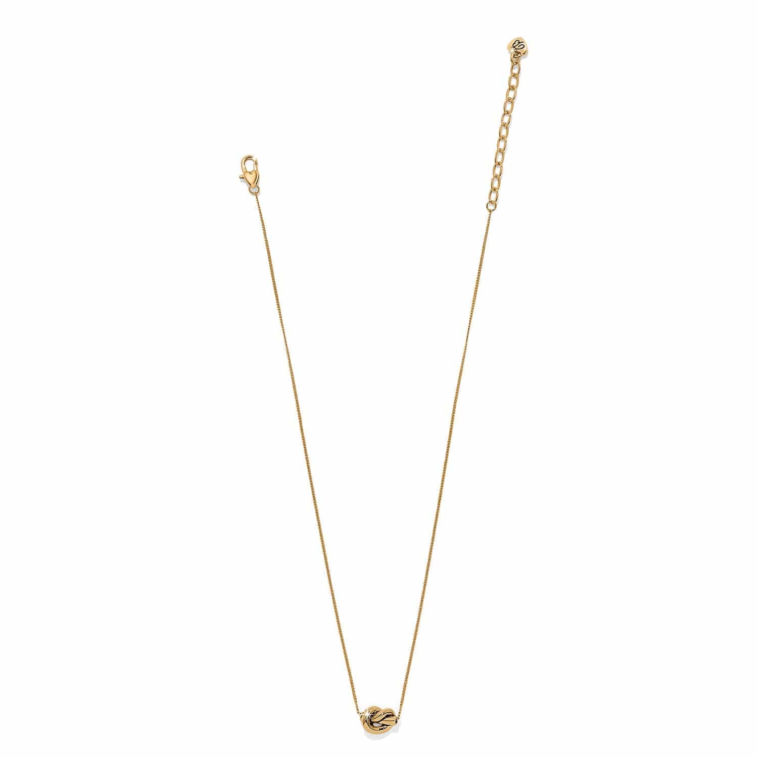 Brighton Interlok Single Knot Mini Necklace Gold - Brighton