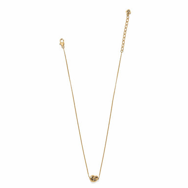 Brighton Interlok Single Knot Mini Necklace Gold - Brighton