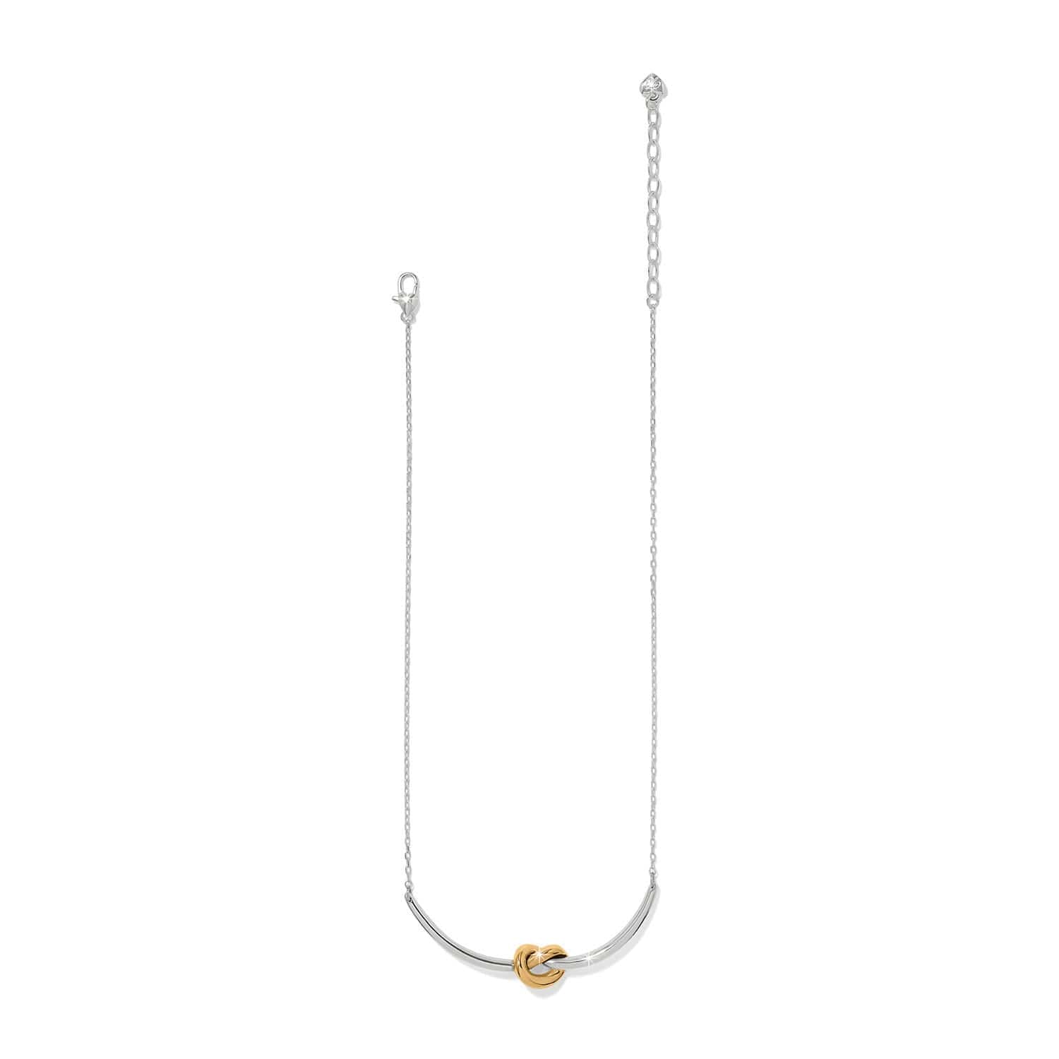 Brighton Interlok Single Knot Two Tone Necklace - Brighton