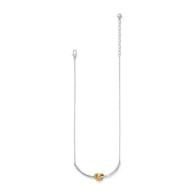 Brighton Interlok Single Knot Two Tone Necklace - Brighton