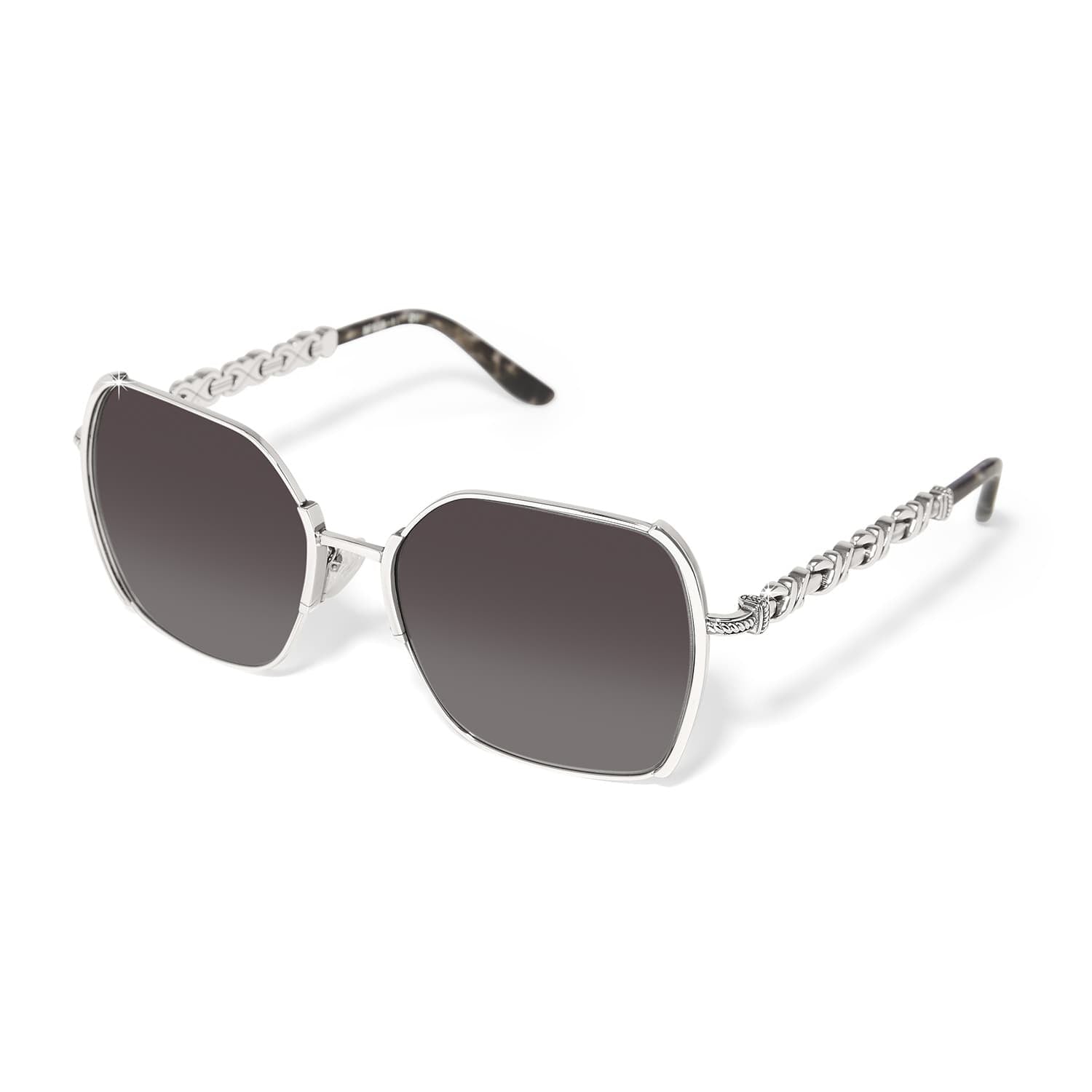 Brighton Interlok Twist Sunglasses Silver - Brighton