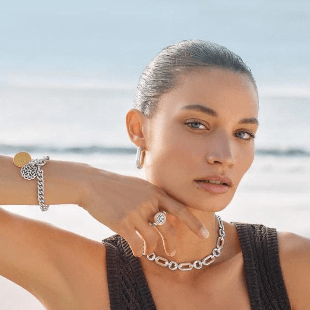 Brighton Medici Link Two Tone Necklace - Brighton