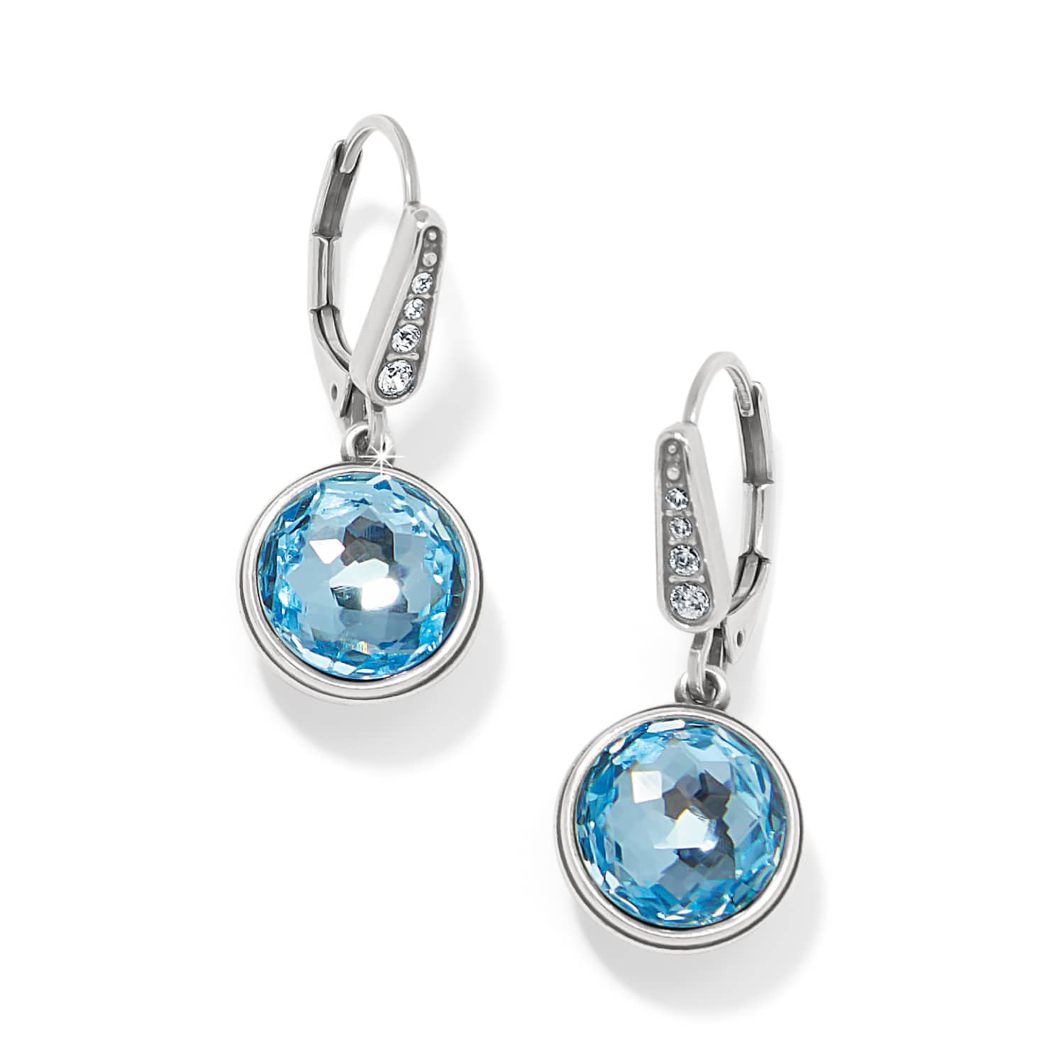 Brighton Meridian Aurora Leverback Earrings Aqua - Brighton