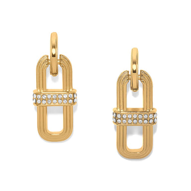 Brighton Meridian Aurora Link Post Drop Earrings Gold - Brighton