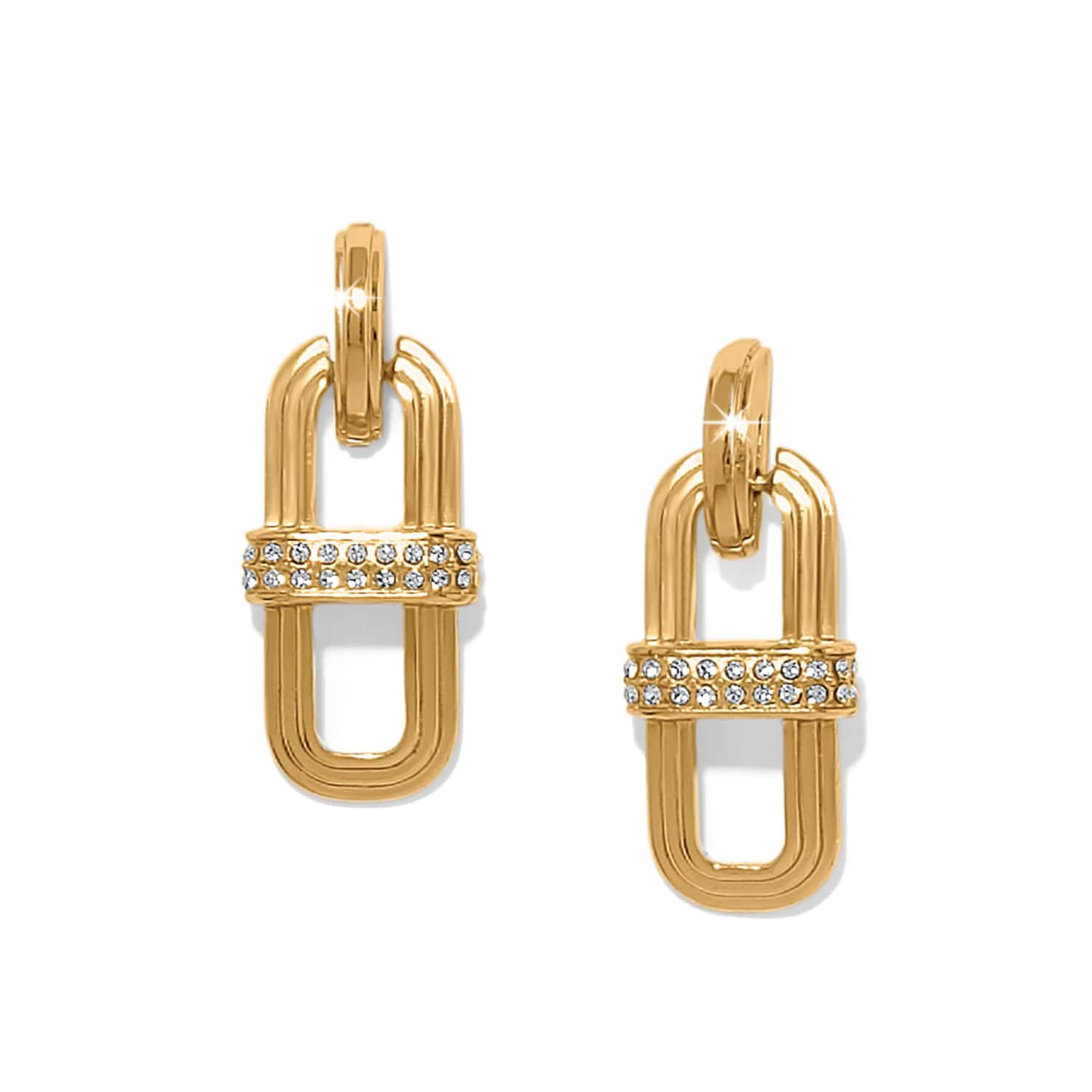 Brighton Meridian Aurora Link Post Drop Earrings Gold - Brighton
