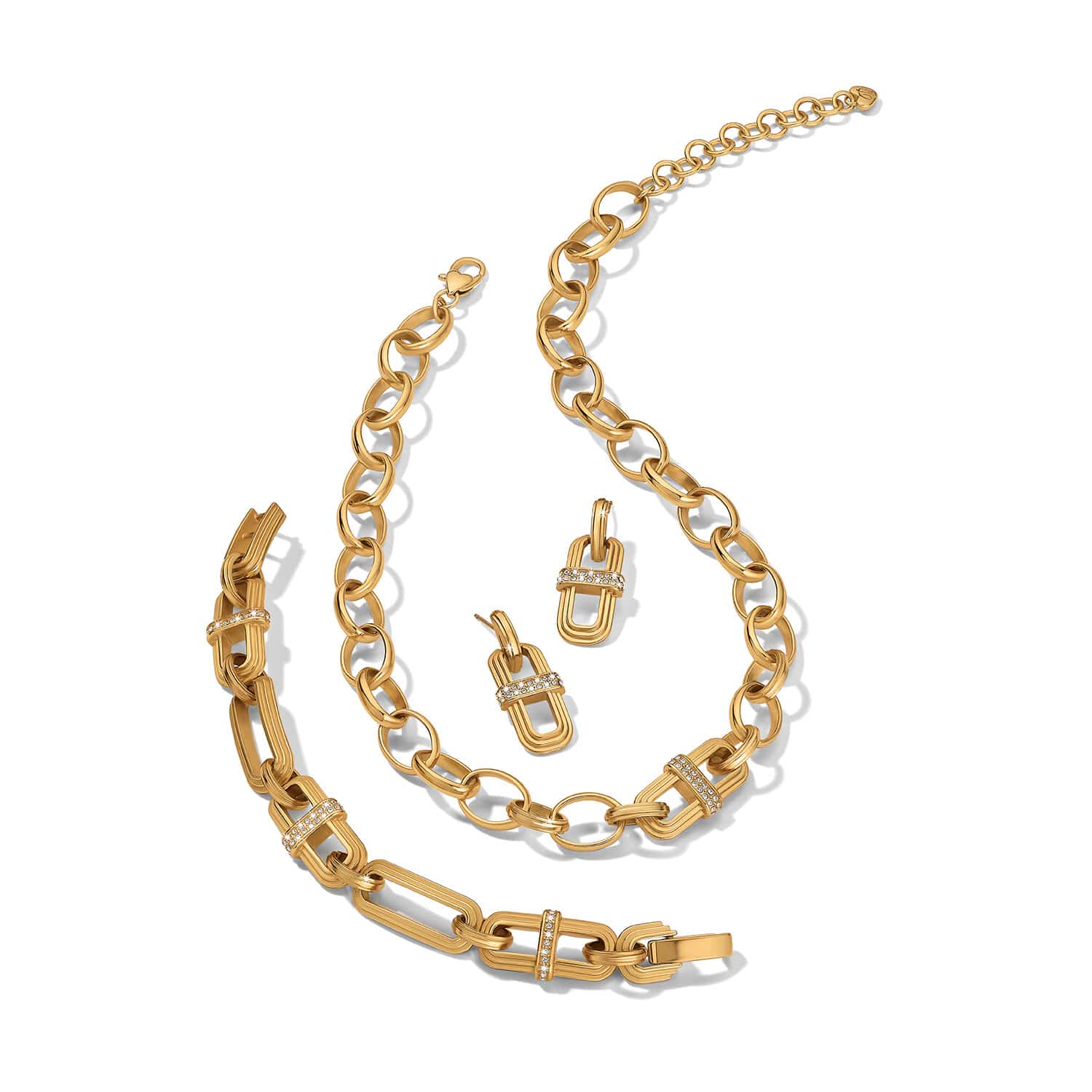Brighton Meridian Aurora Link Short Necklace Gold - Brighton