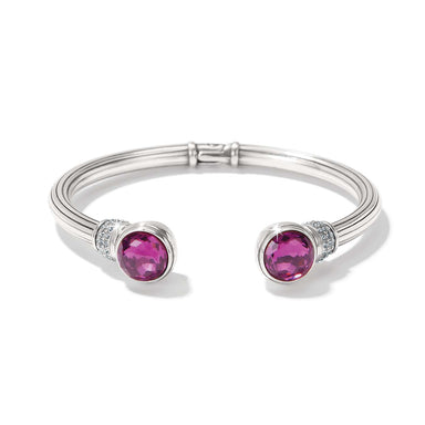 Brighton Meridian Aurora Petite Hinge Bangle Amethyst - Brighton
