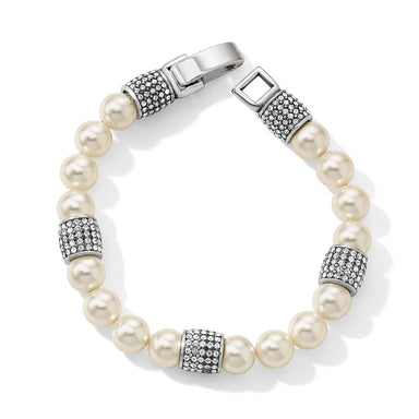 Brighton Meridian Beads Bracelet Silver/Pearl - Brighton