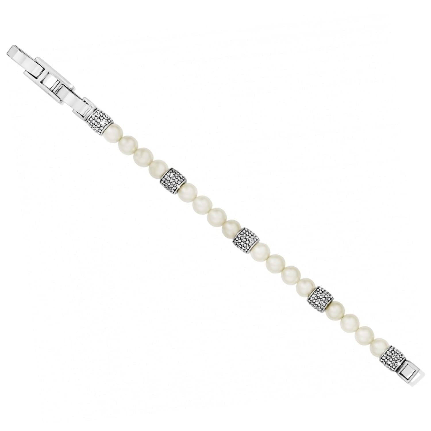 Brighton Meridian Beads Bracelet Silver/Pearl - Brighton