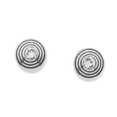Brighton Meridian Etage II Round Post Earrings Silver/Gold - Brighton