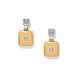 Brighton Meridian Etage Post Drop Earrings Silver/Gold - Brighton