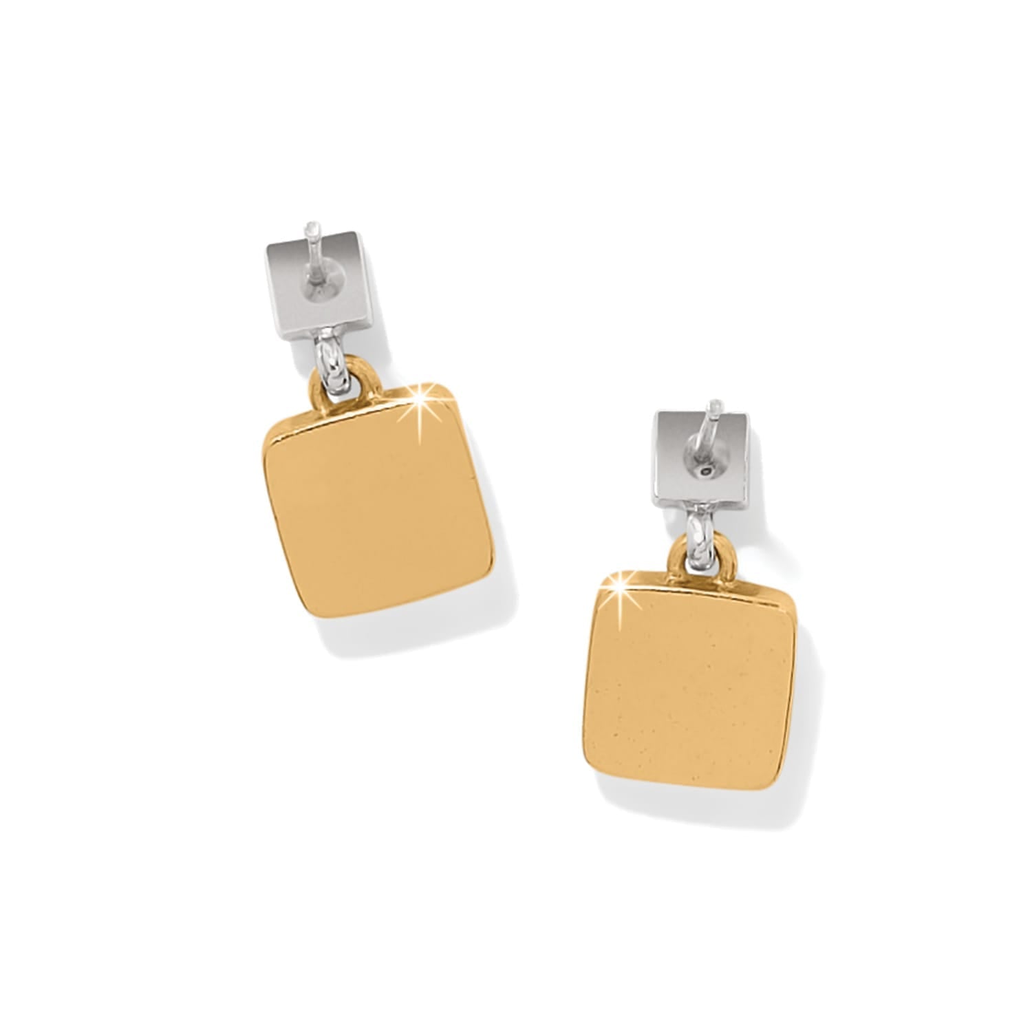 Brighton Meridian Etage Post Drop Earrings Silver/Gold - Brighton