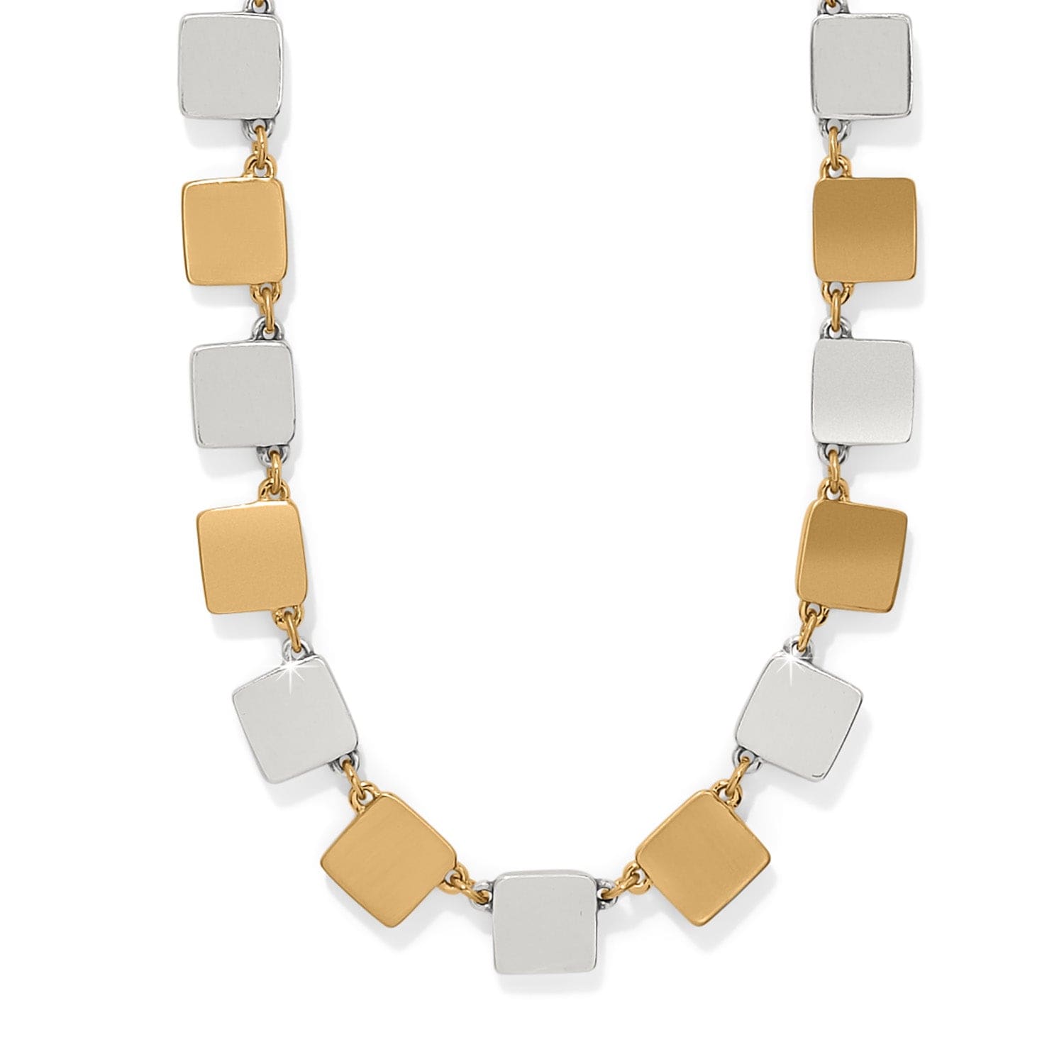 Brighton Meridian Etage Two Tone Necklace Silver/Gold - Brighton
