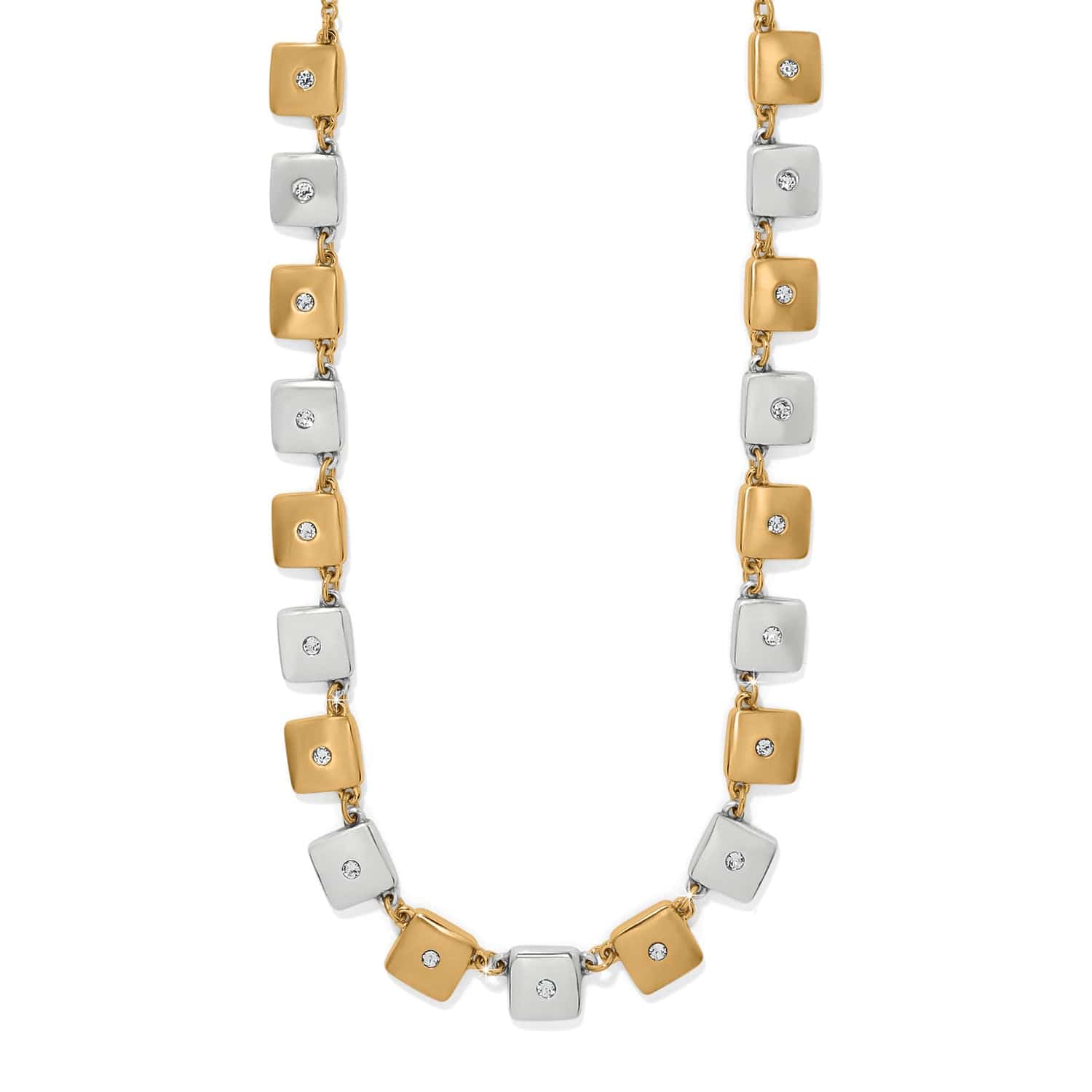 Brighton Meridian Etage Two Tone Necklace Silver/Gold - Brighton