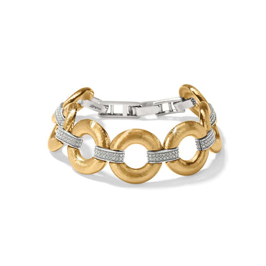 Brighton Meridian Geo Round Link Bracelet Gold - Brighton