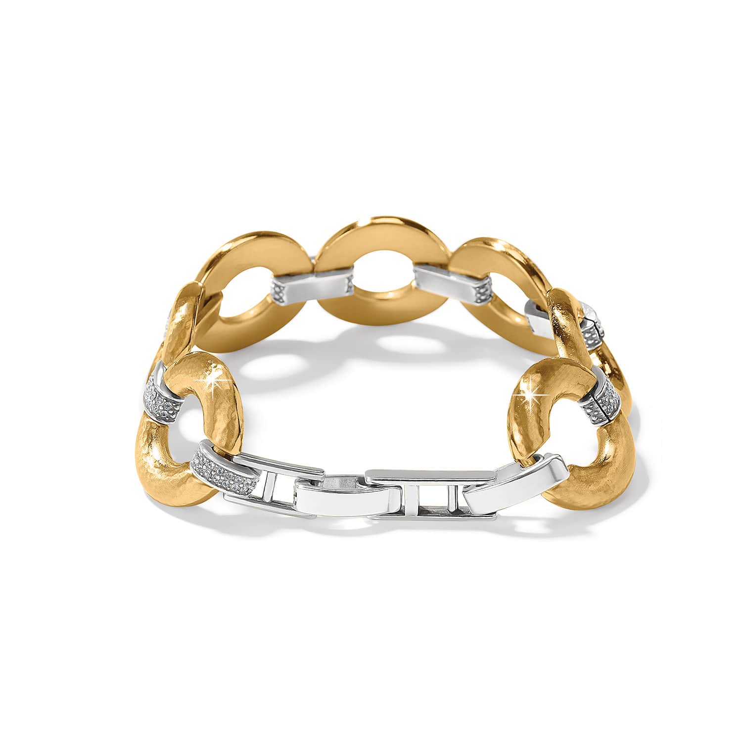 Brighton Meridian Geo Round Link Bracelet Gold - Brighton