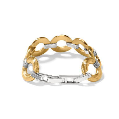 Brighton Meridian Geo Round Link Bracelet Gold - Brighton