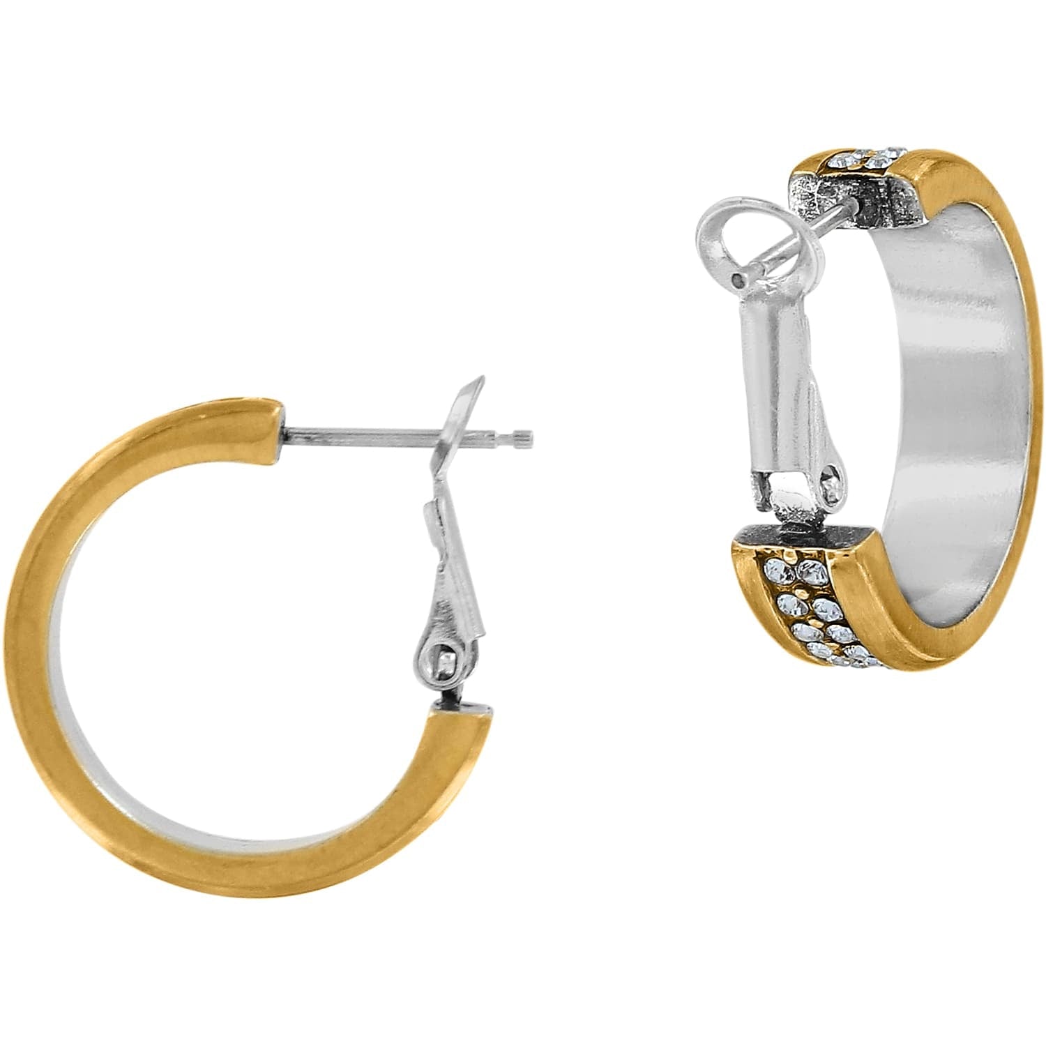 Brighton Meridian Hoop Earrings Silver/Gold - Brighton