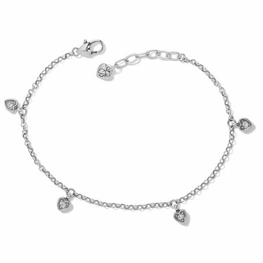 Brighton Meridian Love Notes Anklet Silver - Brighton