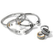 Brighton Meridian Open Hinged Bangle Silver/Gold - Brighton